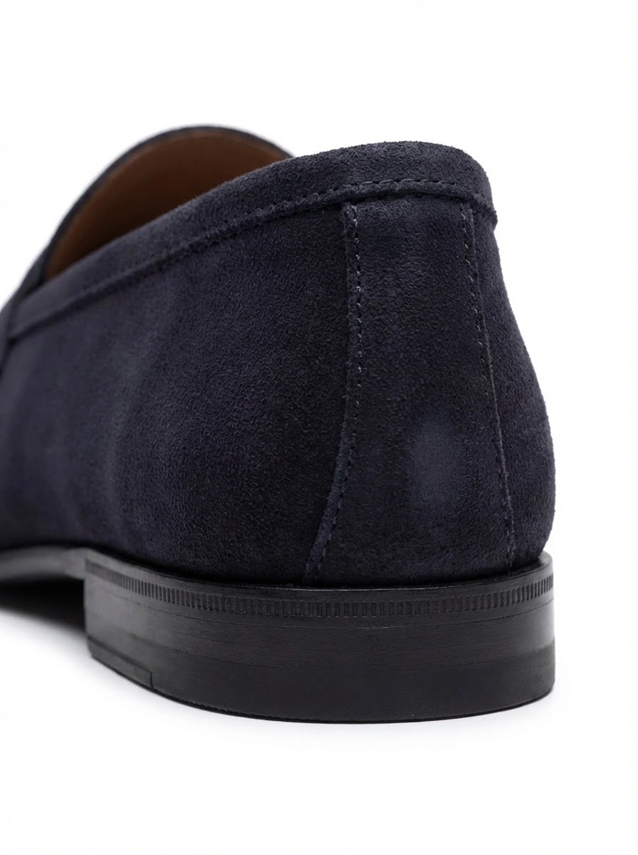 Loafer Daim Marine - Vue talon