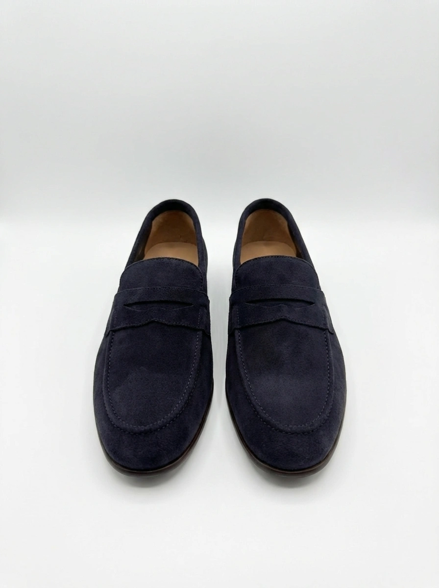 Loafer Daim Marine - Vue de face