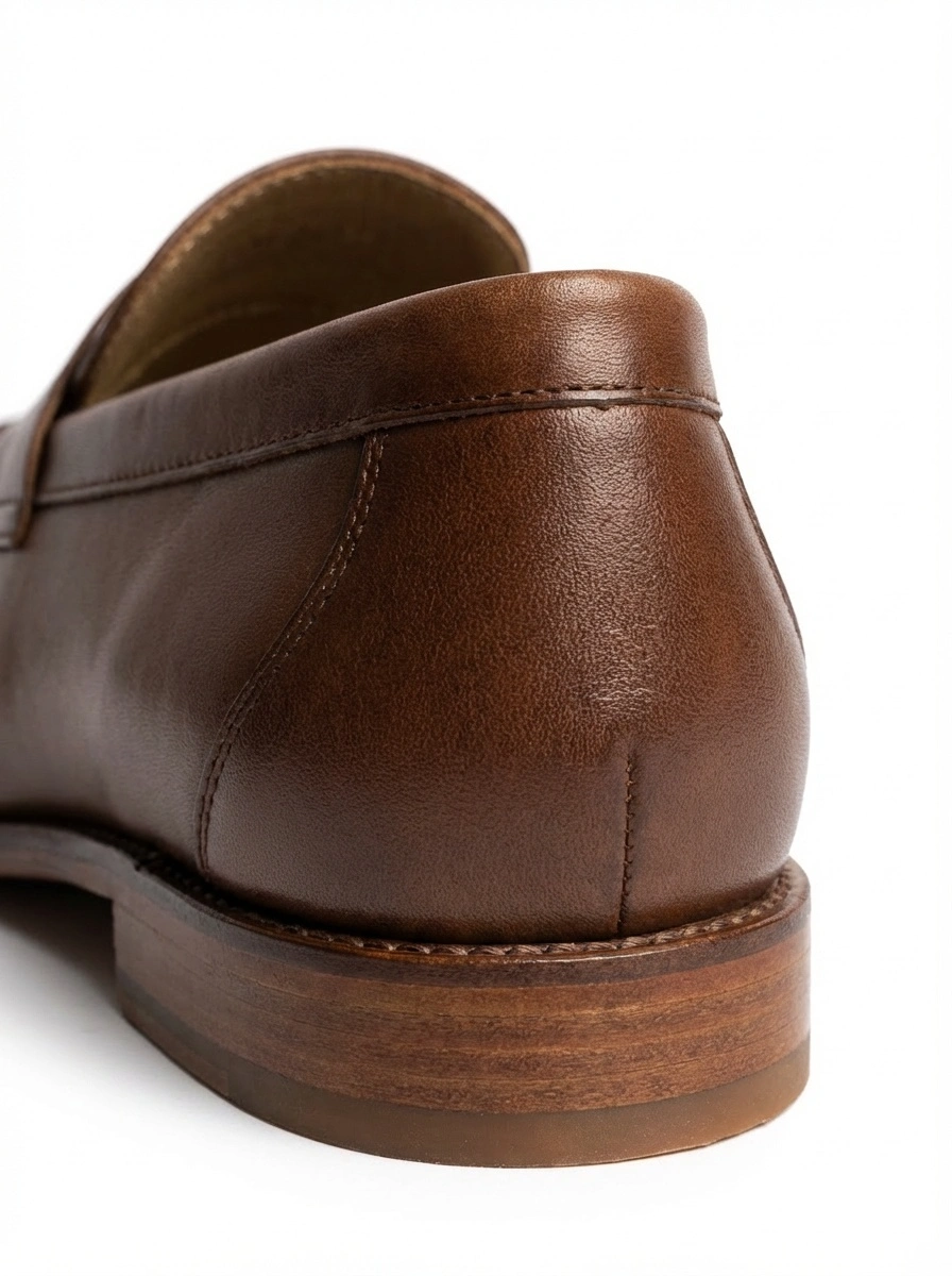 Penny Loafer Marron - Vue talon