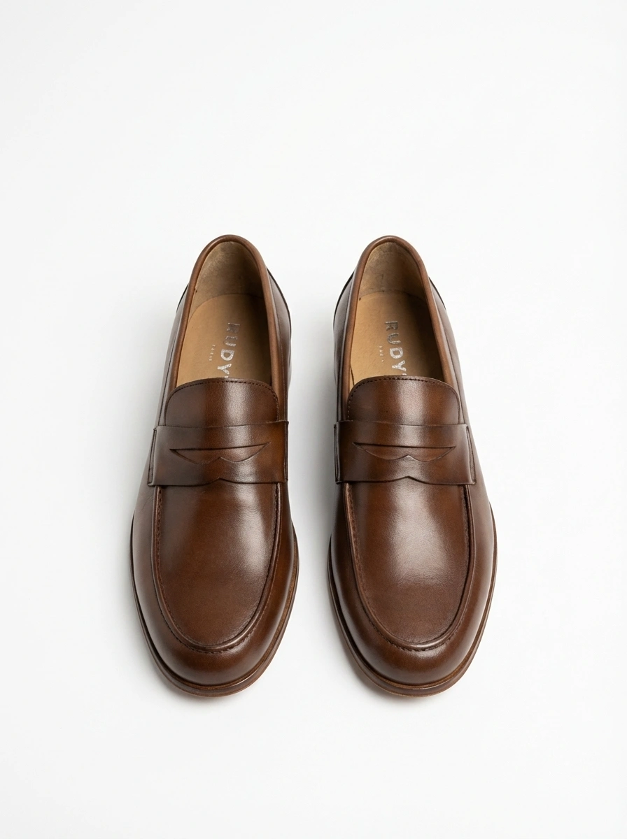 Penny Loafer Marron - Vue de face