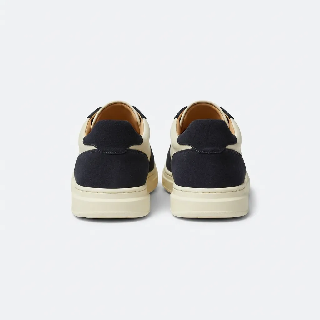 Sneakers FLC Noir Blanc - Vue arrière