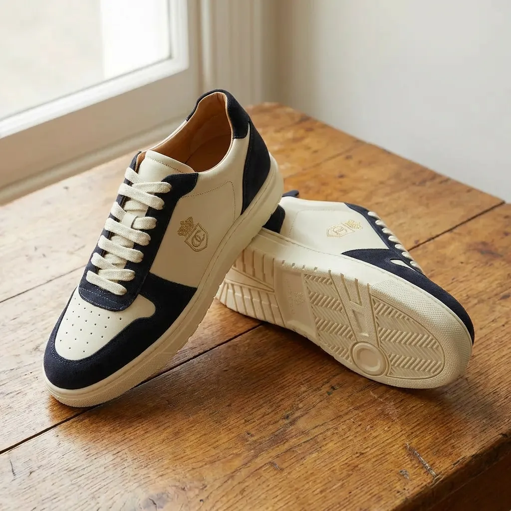 Sneakers FLC Noir Blanc - Duo contexte intérieur