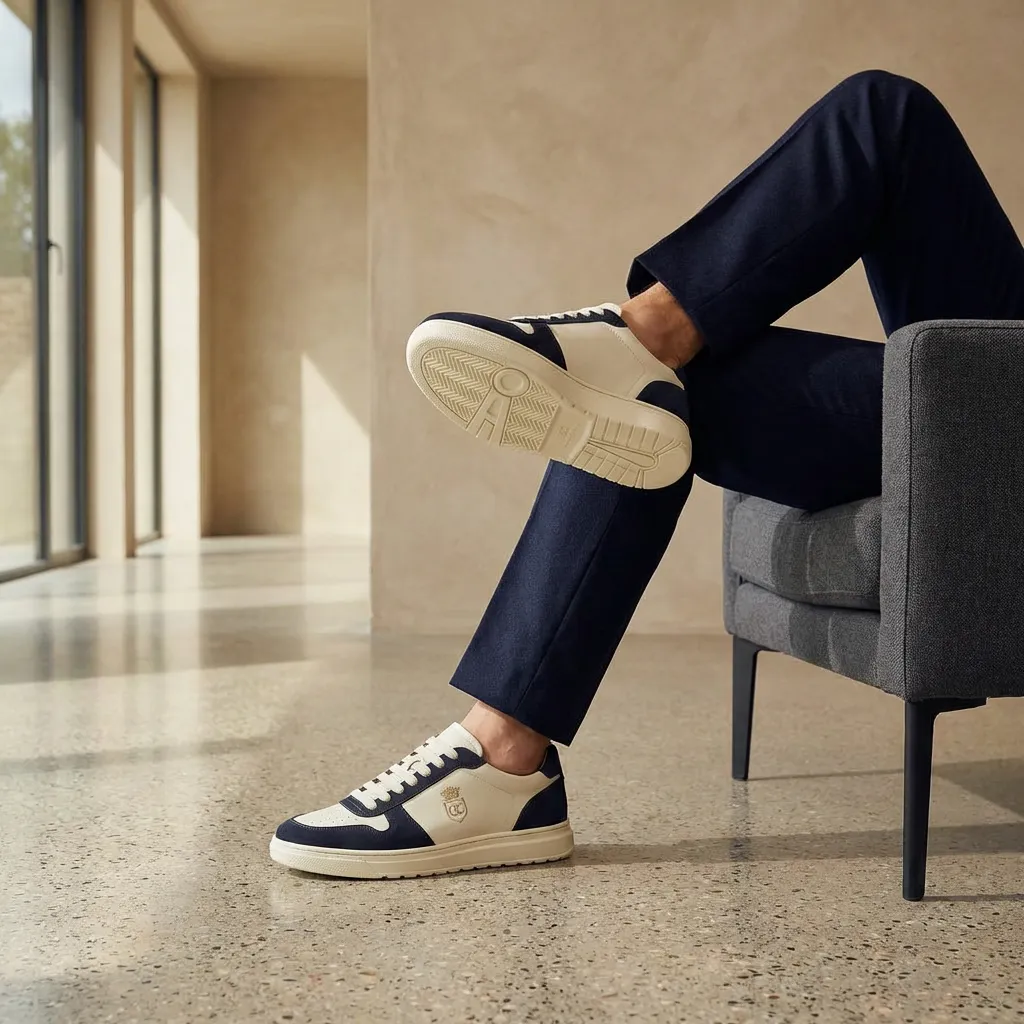 Sneakers FLC Noir Blanc - Composition semelle